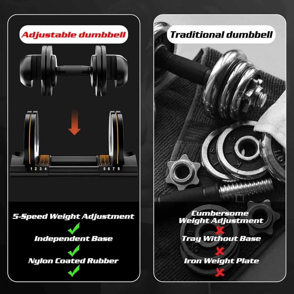 Adjustable Weight Dumbbell