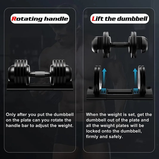 Adjustable Weight Dumbbell