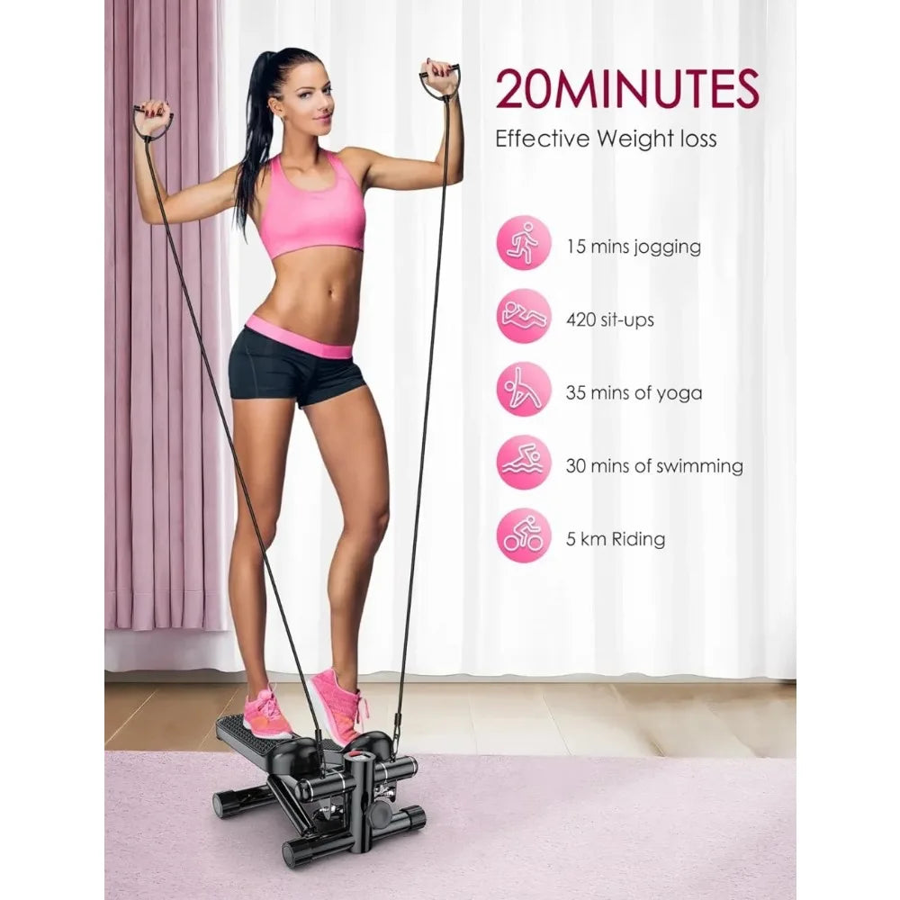 Stepper Home Workout Equipment with Resistance Bands